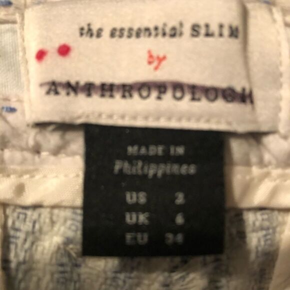 NWT Anthropologie  Essential Slim Trousers size 2 - Picture 7 of 8